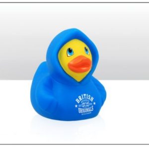 British Blue Hoodie Rubber Duck 7.5cm