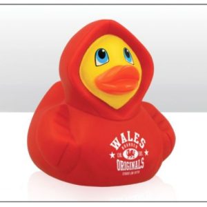 Wales Red Hoodie Rubber Duck 10.5cm