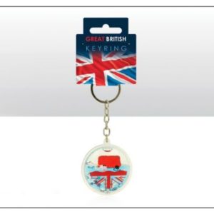 Union Jack Floating Bus Keyring