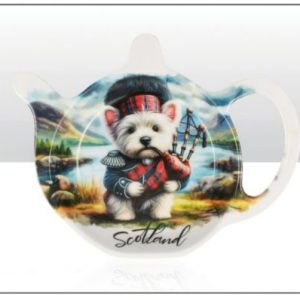 Scotland Piper Westie Tea Bag Rest