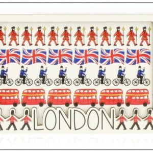 London Repeat Wooden Layered Magnet