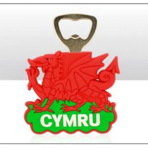 Wales Dragon Rubber Bottle Opener Magnet