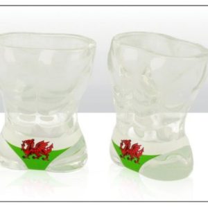 Wales Dragon Male Torso Shot Glass