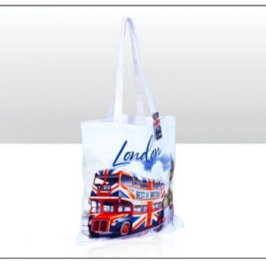 UJ London Bus Cotton Tote Bag