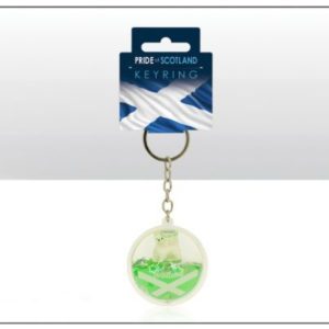 Scotland Floating Westie Keyring